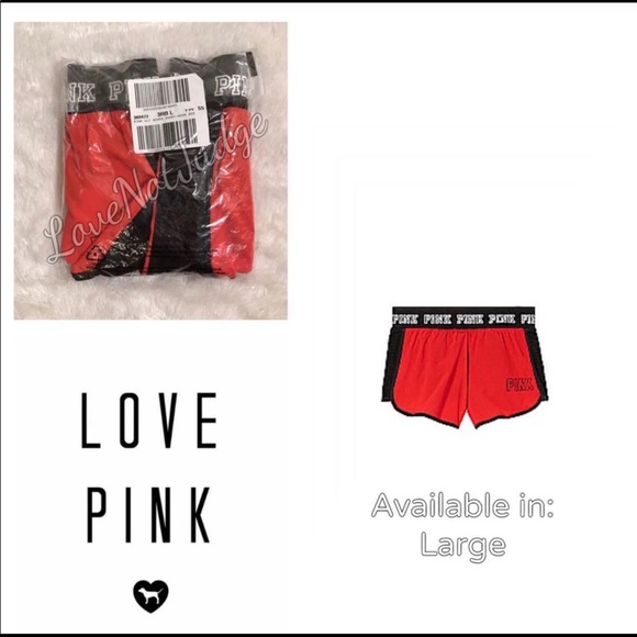 NWT VICTORIA’S SECRET PINK ATHLETIC SHORTS - Picture 1 of 2